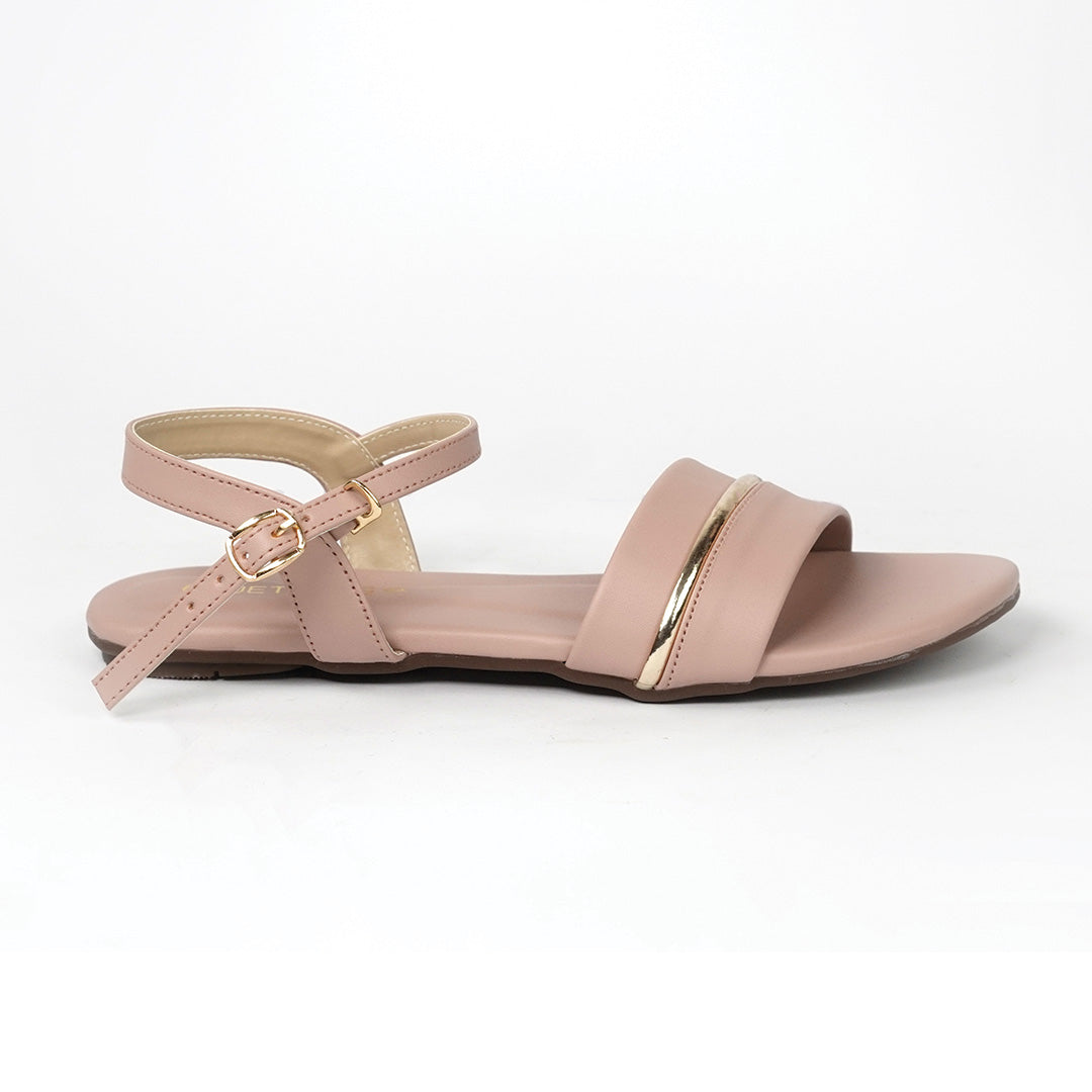 Everyday Elegance: Versatile Pink Leather Sandals