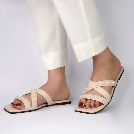 Skin Cross-Strap Flats